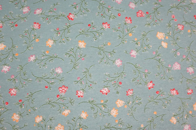 Deko/Bekleidungsstoff Blumenranken - mint