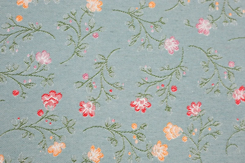 Deko/Bekleidungsstoff Blumenranken - mint