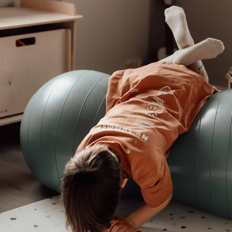 Erdnuss-Gymnastikball für Kinder - Blue