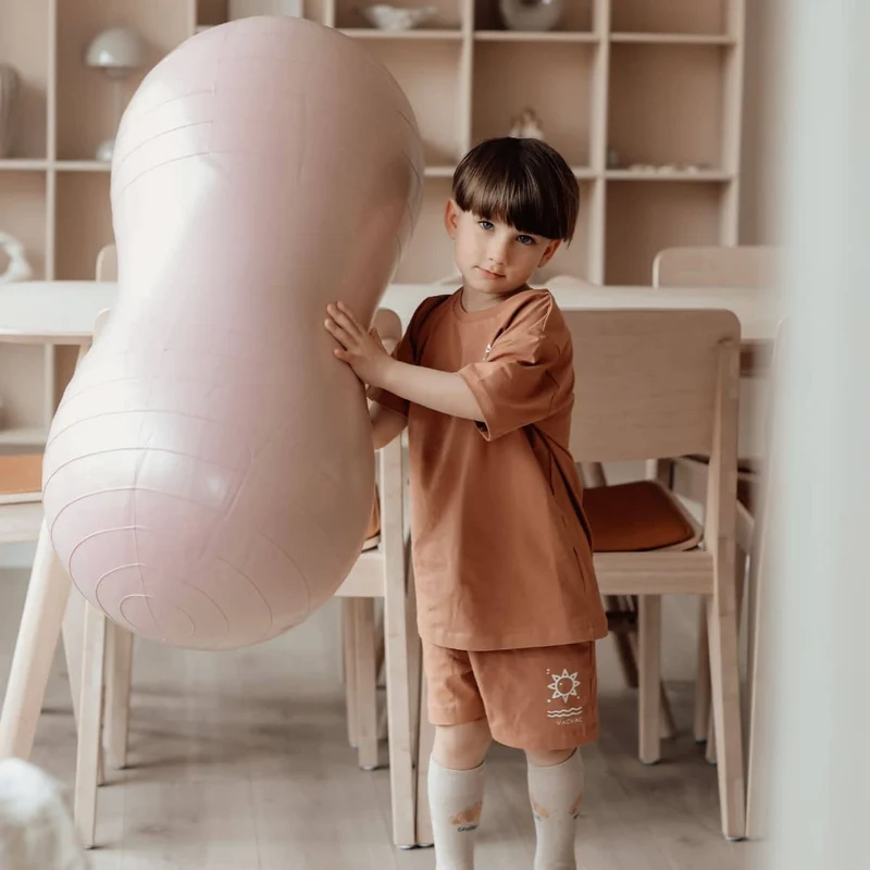 Erdnuss-Gymnastikball für Kinder - Pink