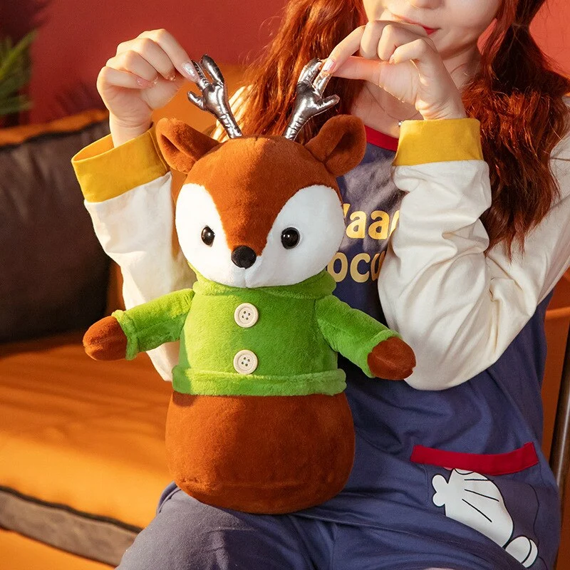 Weihnacht Stofftiere - zur Deko Geschenkidee Elch, Schneemann oder Weihnachtsmann ca. 40cm