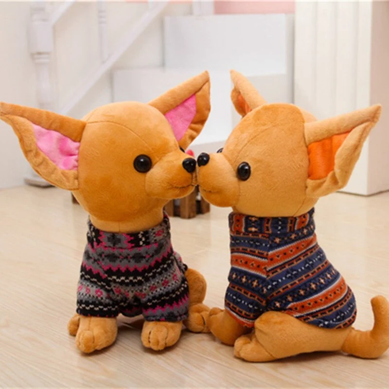 Süßer Chihuahua Kuschel Hund (ca. 25cm)