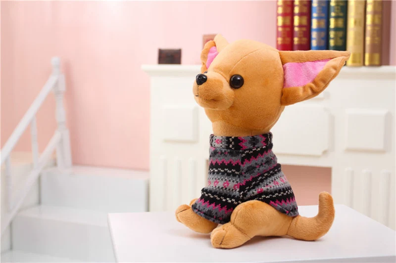 Süßer Chihuahua Kuschel Hund (ca. 25cm)