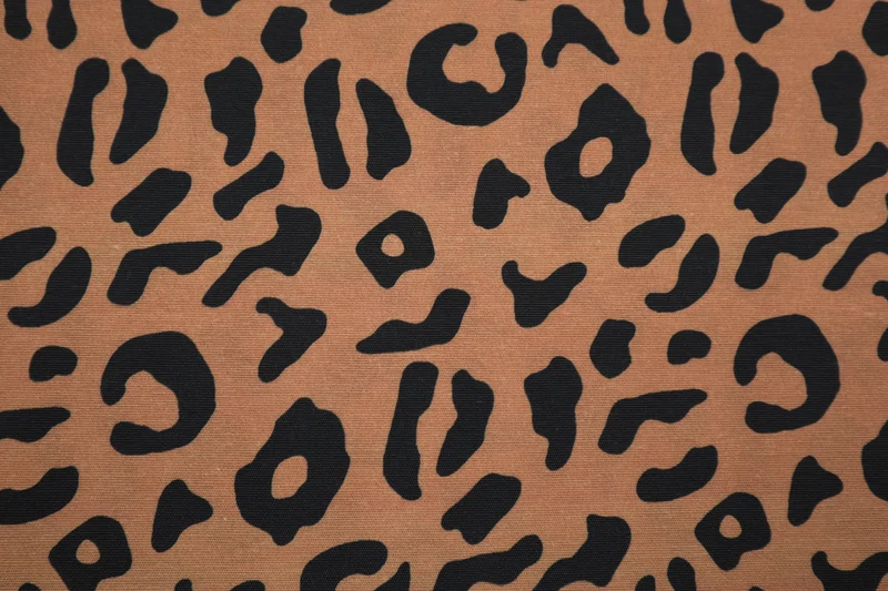 Dekostoff Leo Liebe - orange/braun