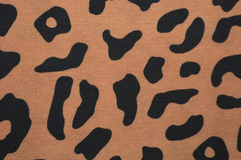 Dekostoff Leo Liebe - orange/braun