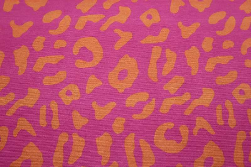 Dekostoff Leo Liebe - orange/pink