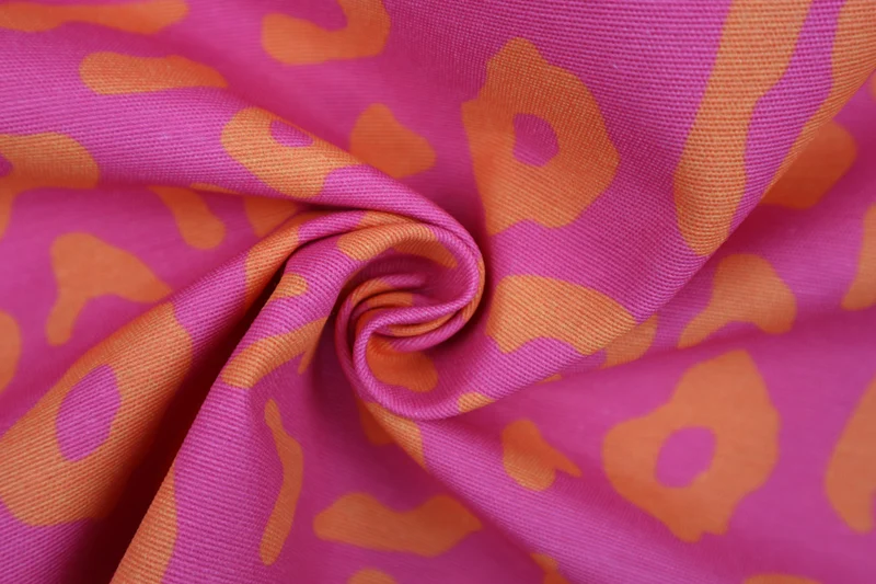 Dekostoff Leo Liebe - orange/pink