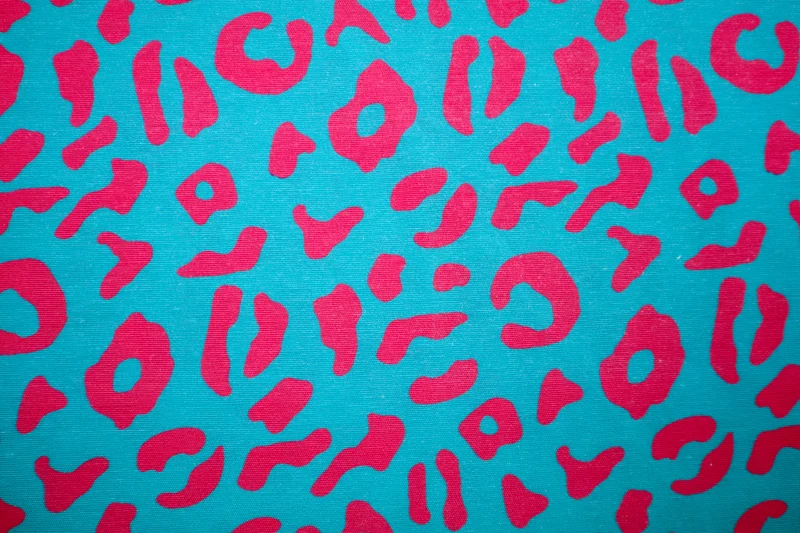 Dekostoff Leo Liebe - pink/türkis