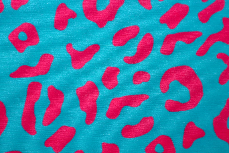 Dekostoff Leo Liebe - pink/türkis