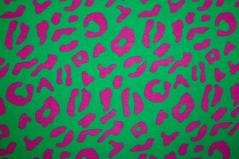 Dekostoff Leo Liebe - pink/kiwi