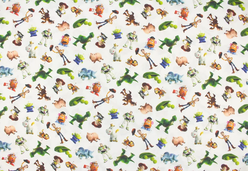 Lizenz Baumwoll Popeline Toy Story