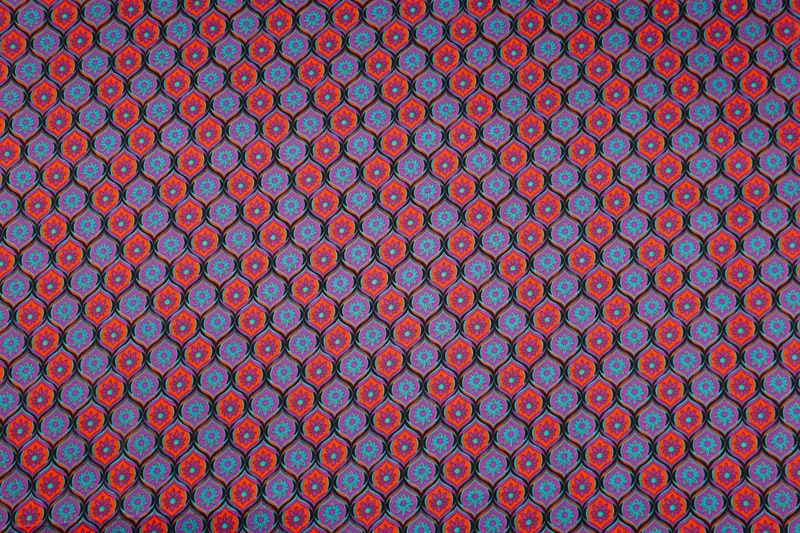 Baumwoll Stretch Satin Flower Flair