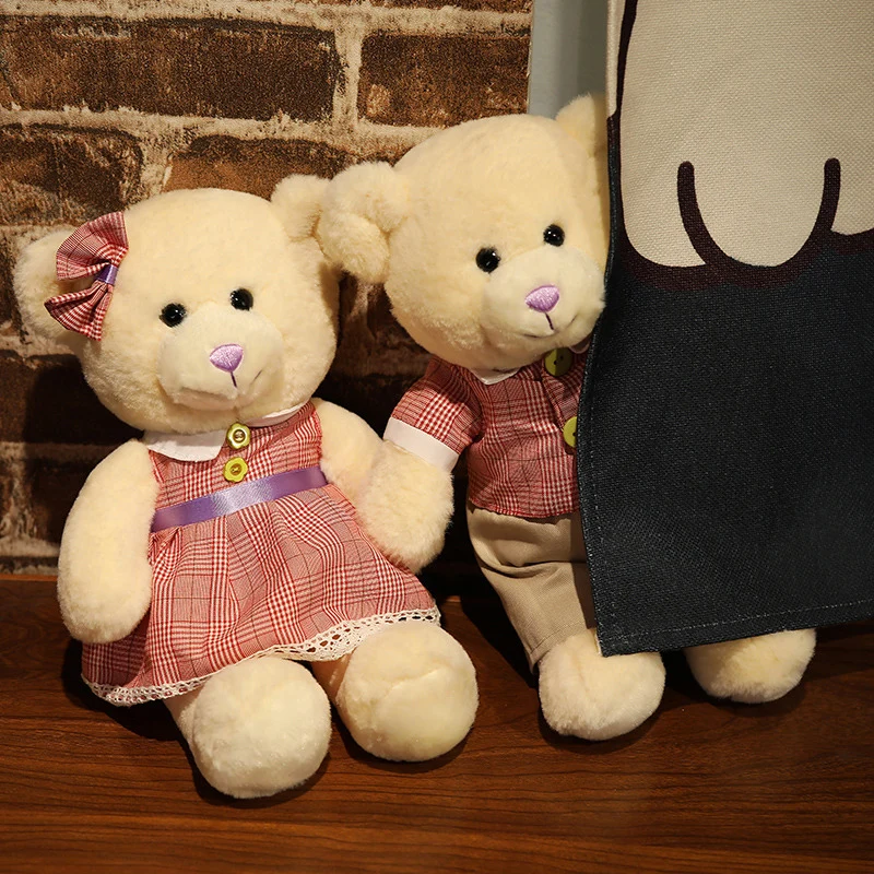 Süßes Teddybär oder Häschen Pärchen im 2er Kuschel Set (ca. 35cm)
