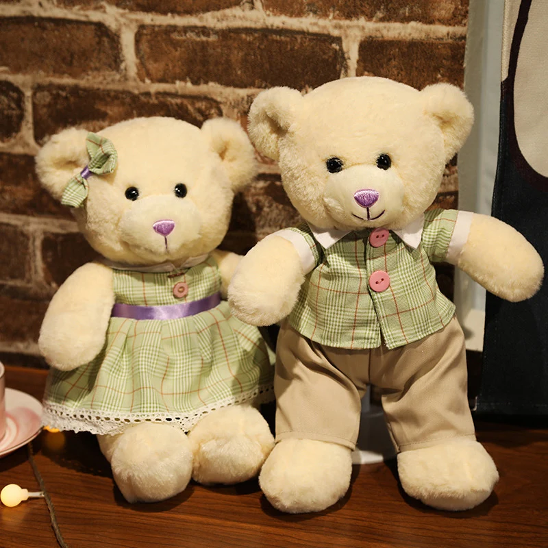 Süßes Teddybär oder Häschen Pärchen im 2er Kuschel Set (ca. 35cm)