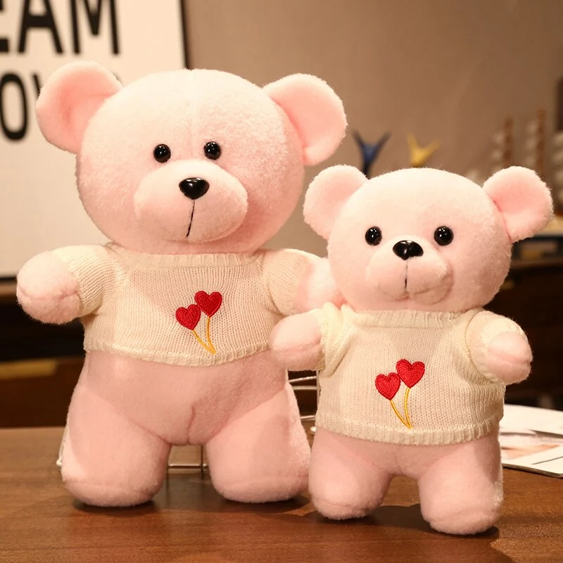 Flauschige Plüsch Teddys in 5 verschiedenen Motiven (25/35cm)
