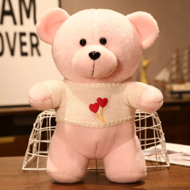 Flauschige Plüsch Teddys in 5 verschiedenen Motiven (25/35cm)