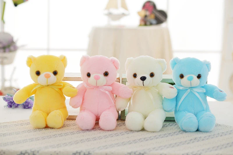 Leuchtender Teddy Bär Kuscheltier (ca. 32cm)