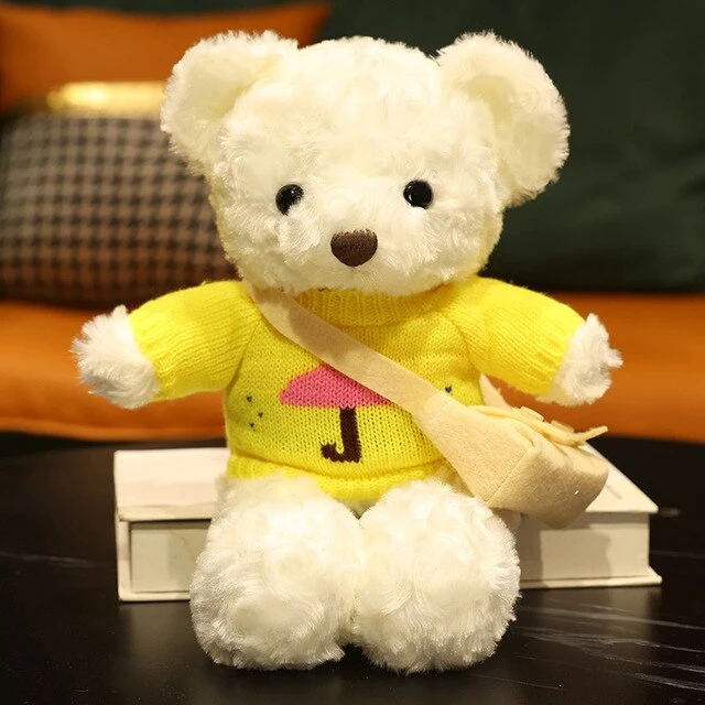 Teddybär Kuscheltier mit Pullover - verschiedene Motive (30cm oder 40cm)