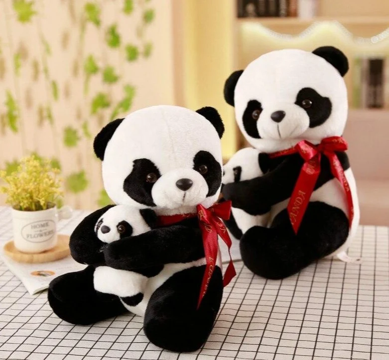 Süßer Plüsch Panda mit Baby Panda 25-50cm