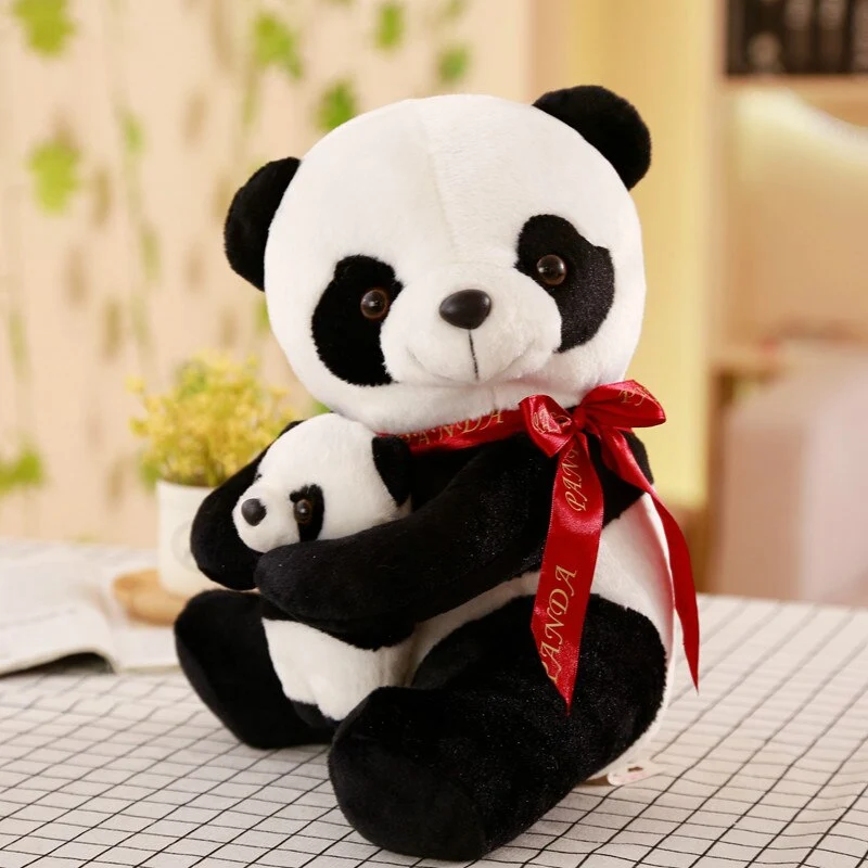 Süßer Plüsch Panda mit Baby Panda 25-50cm