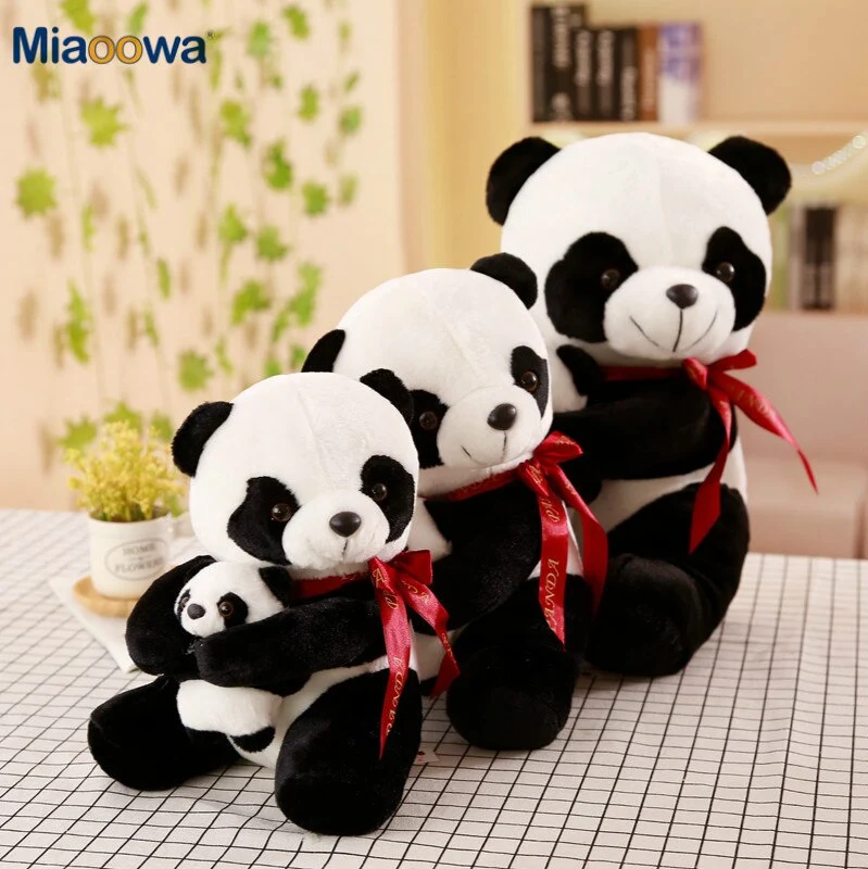 Süßer Plüsch Panda mit Baby Panda 25-50cm