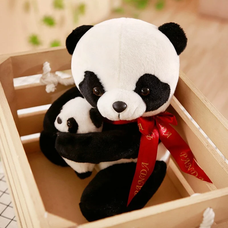 Süßer Plüsch Panda mit Baby Panda 25-50cm