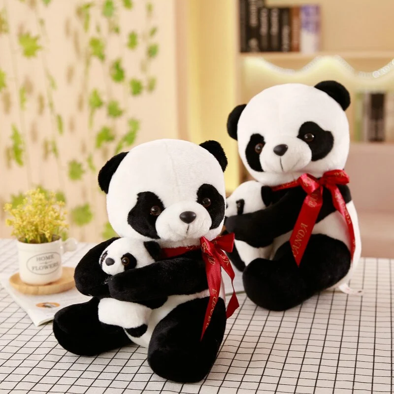 Süßer Plüsch Panda mit Baby Panda 25-50cm