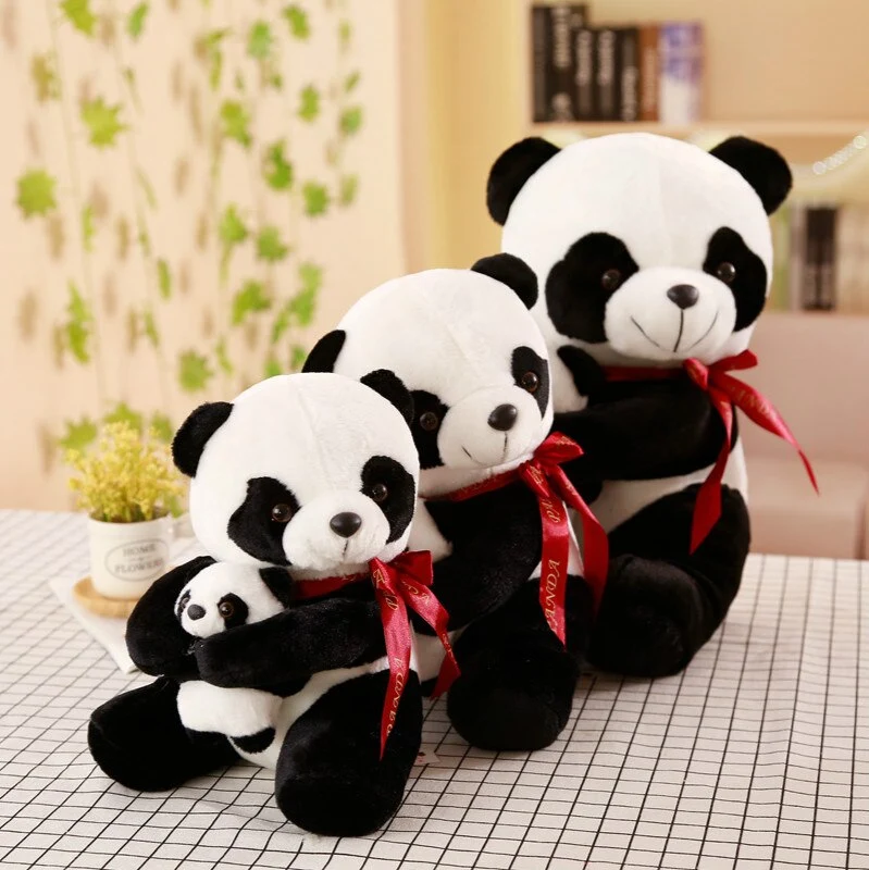 Süßer Plüsch Panda mit Baby Panda 25-50cm