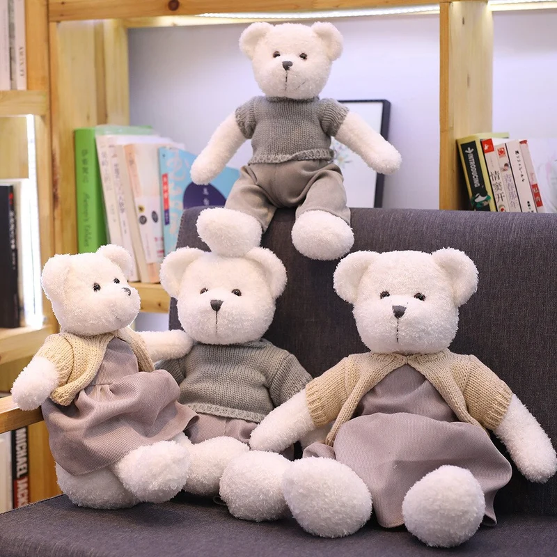 Liebliche Teddys mit Kleidung Kuscheltiere - 40cm / 50cm