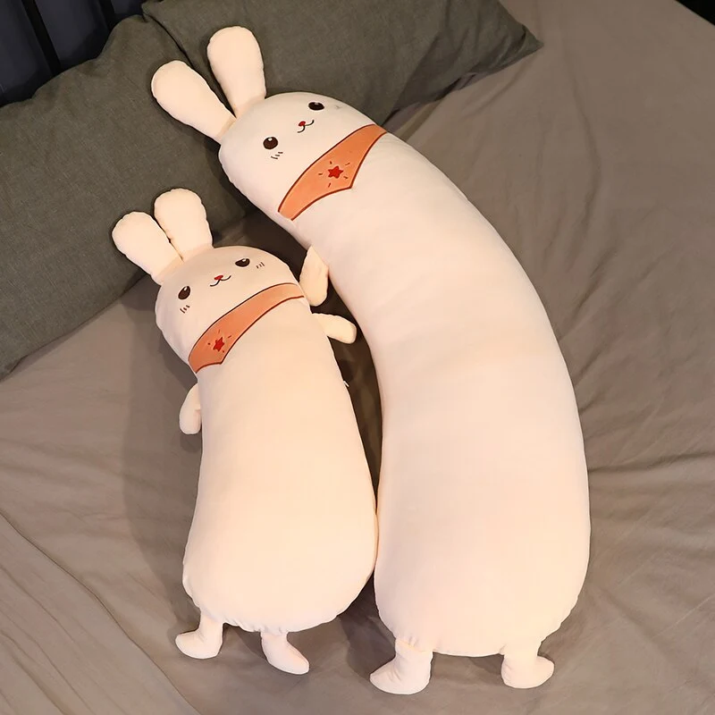 XXL Stofftier oder Kissen - Bär, Kuh, Kaninchen oder Einhorn (75cm oder 125cm)