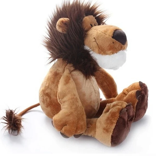 Flauschiger Stoff Löwe mit Mähne (ca. 25cm)