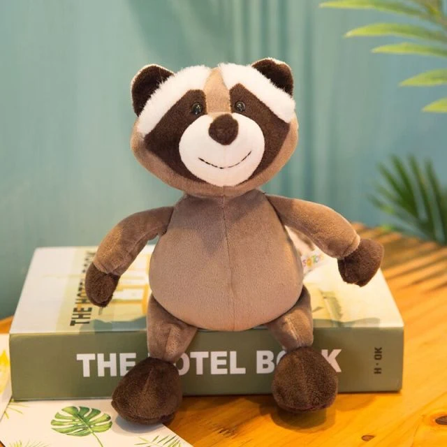 Niedliche Stofftiere (Affe, Fuchs, Waschbär, Giraffe, Elefant oder Löwe) ca. 25cm oder 35cm