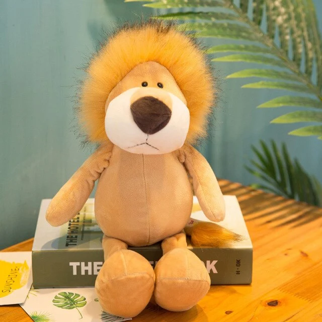 Niedliche Stofftiere (Affe, Fuchs, Waschbär, Giraffe, Elefant oder Löwe) ca. 25cm oder 35cm