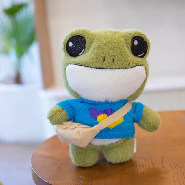 Niedlicher Frosch als Stofftier in verschiedenen Motiven (ca 25cm)