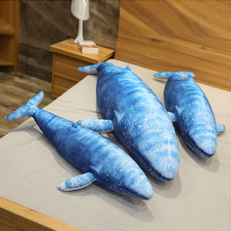 Blauer Wal Stofftier (55/70cm)