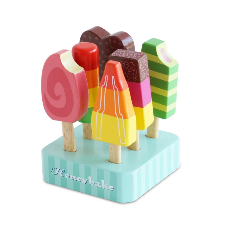 Eis am Stiel aus Holz