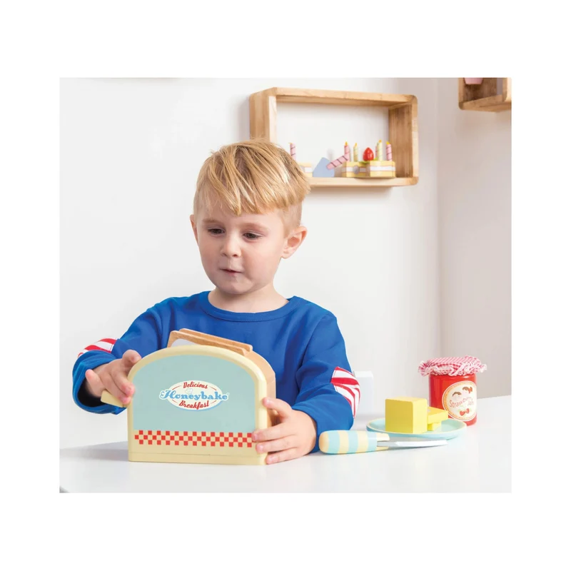 Toaster Kinderküche mit Frühstückszubehör