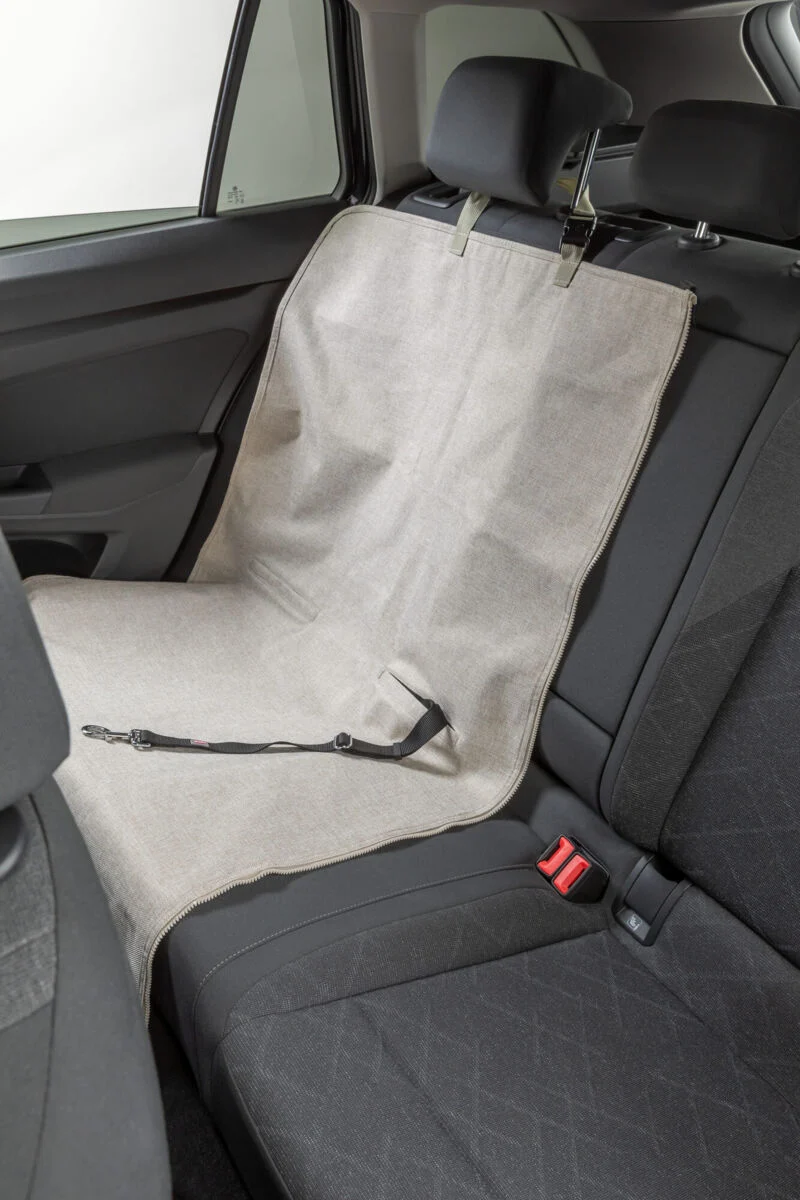 beige Autoschondecke zur einseitigen Befestigung, teilbar
