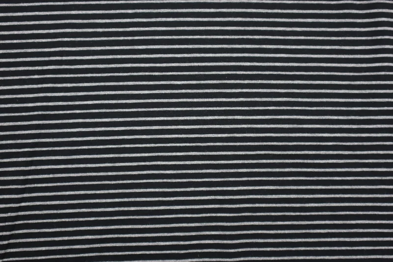 Baumwolljersey Susans Stripes - schwarz