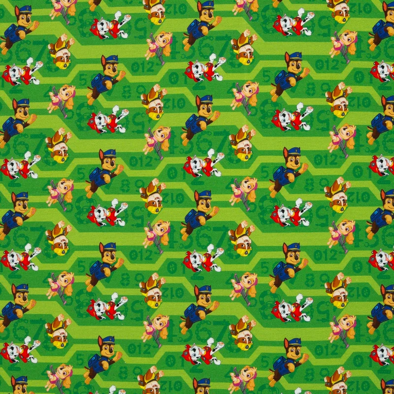 Lizenz Baumwolljersey Paw Patrol - 603 kiwi
