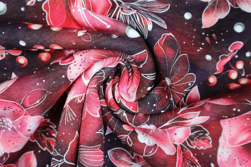 Sweatshirtstoff Digital Kathleen Flower