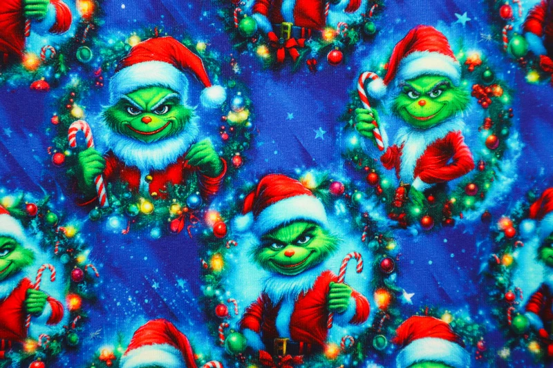 French Terry Digital Der Grinch