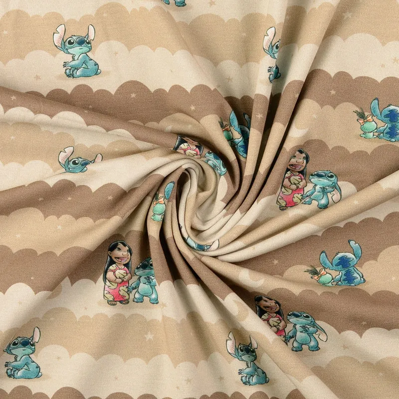 Lizenz Baumwolljersey Digital Lilo & Stitch Stripes - Farbe 1