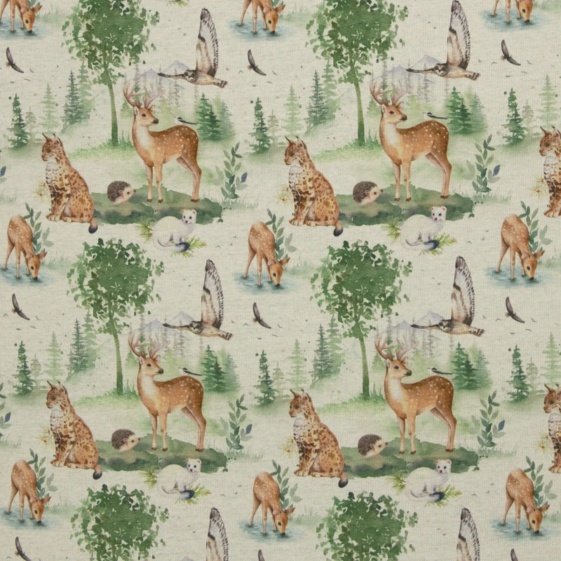 Alpenfleece Isla - Waldtiere