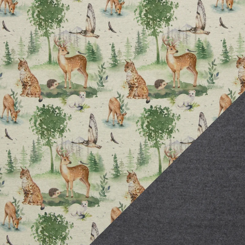 Alpenfleece Isla - Waldtiere