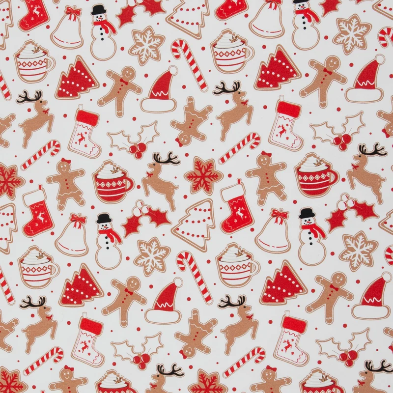 Sweatshirtstoff Holly Lebkuchen & Co