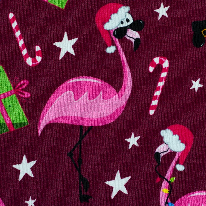 Sweatshirtstoff Holly Flamingos