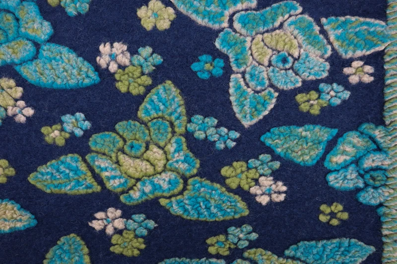 Walkloden Flower - blau