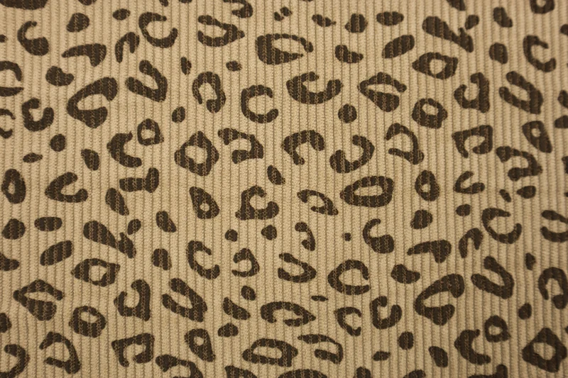 Rippen Cordstoff Luisa Animal Look - caramel