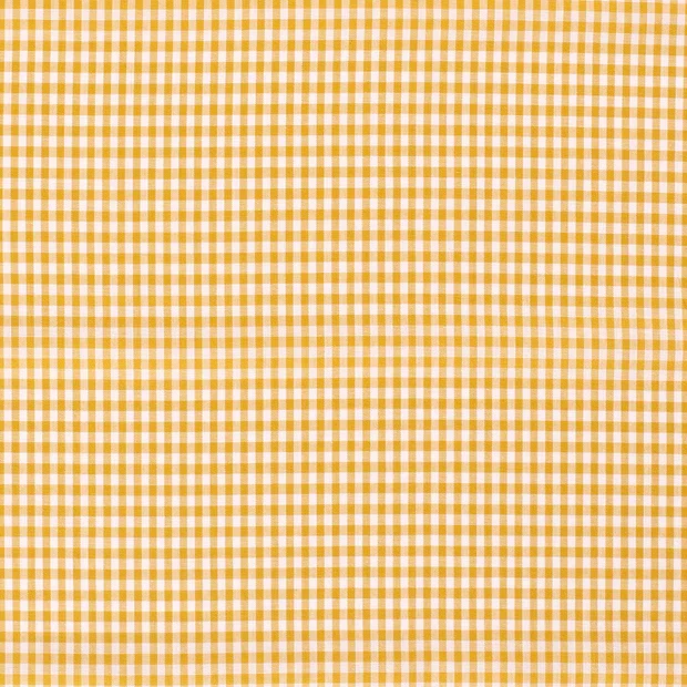 Baumwoll Cretonne Vichy Karo 5mm - 5010 senfgelb